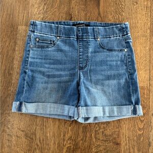 Liverpool Los Angeles The Short Pull-On Denim Shorts Size 4/27 Stretch Cuffed